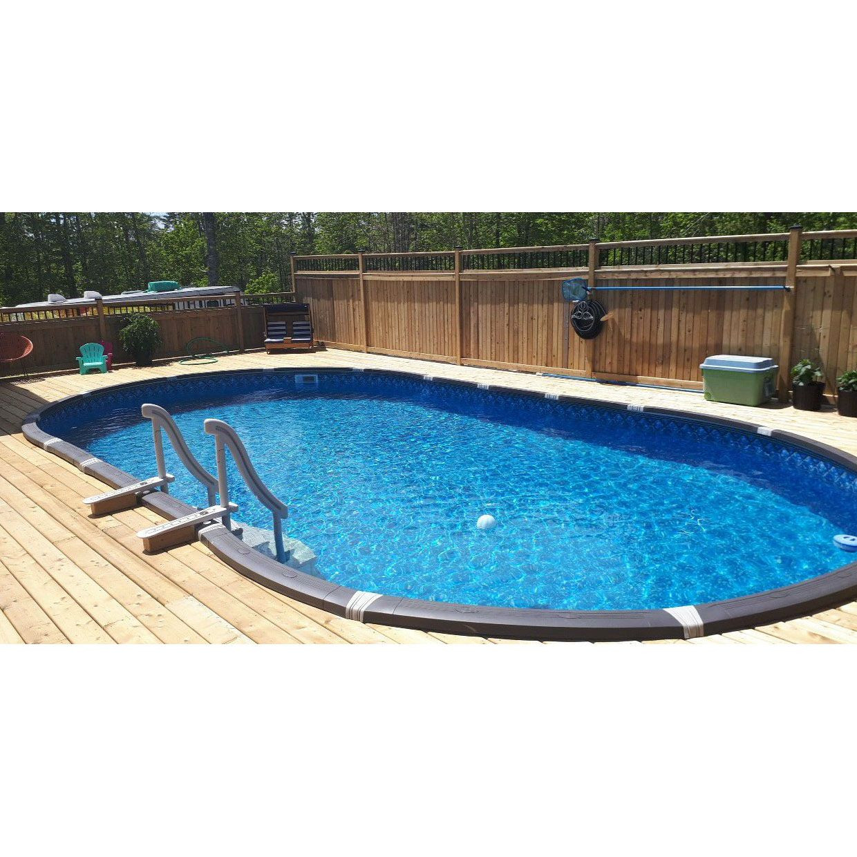 12X24 Above Ground Pool
 Element 15 x 30 ft Oval Ground Pool with Liner and