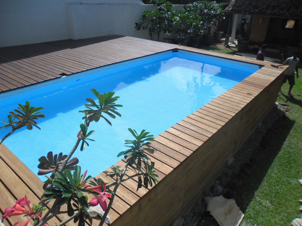 12X24 Above Ground Pool
 Tips Great Architectural Addition Rectangle