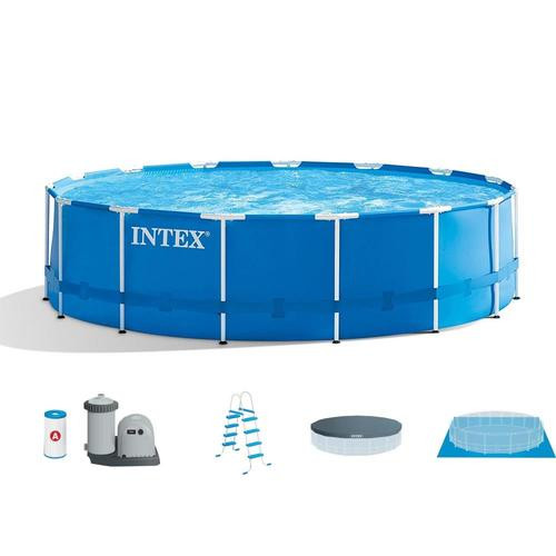 15 Ft Above Ground Pool
 Intex 15 ft x 15 ft x 48 in Round Ground Pool at