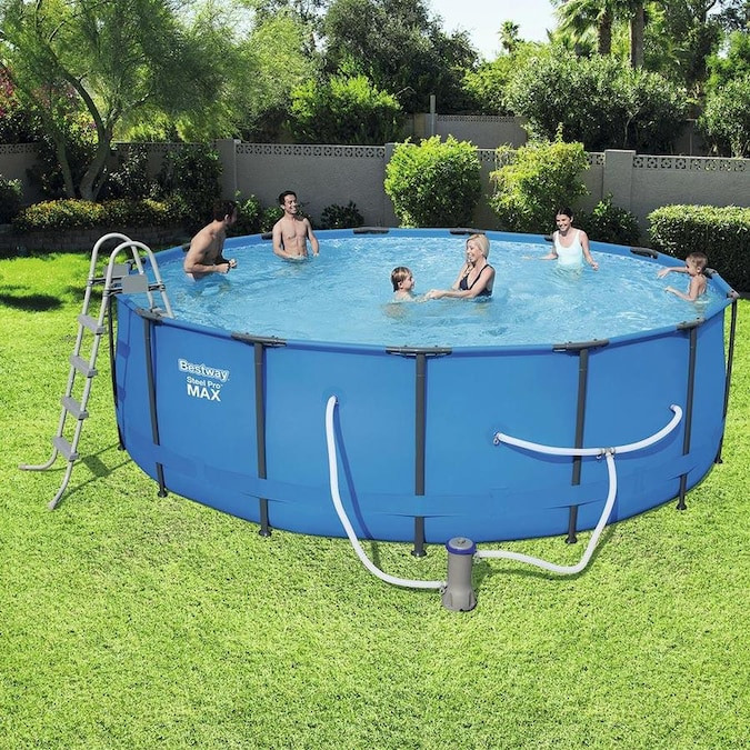 15 Ft Above Ground Pool
 Bestway 15 ft x 15 ft x 48 in Round Ground Pool in