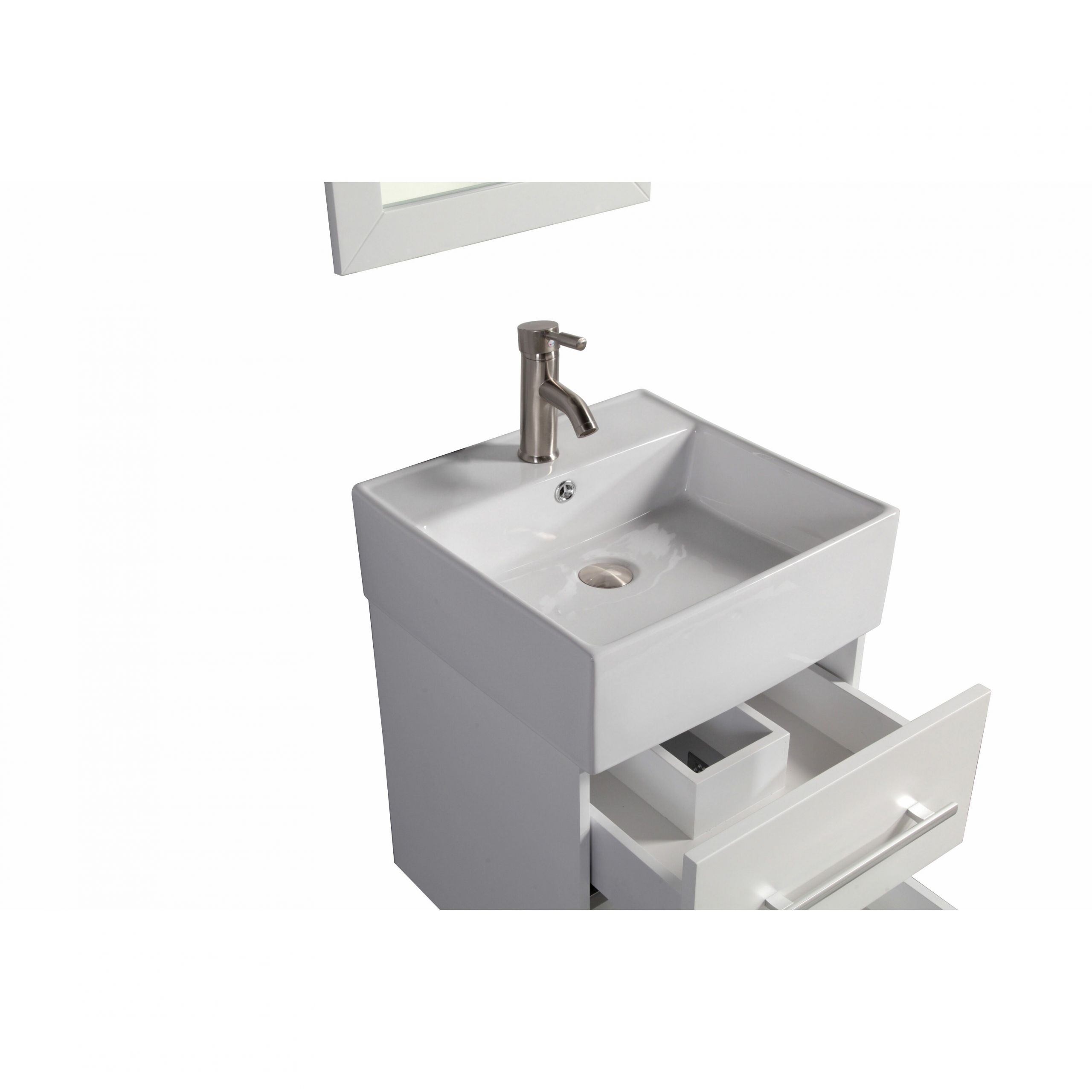 18 Bathroom Vanity With Sink
 Nepal 18" Single Sink Wall Mounted Bathroom Vanity Set