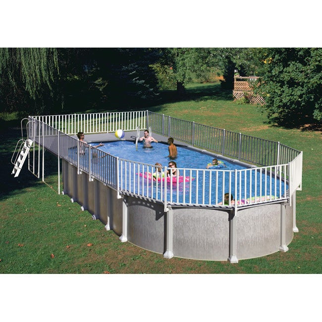 18X33 Above Ground Pool
 Ground End Deck For 18 x 33 Oval Pool