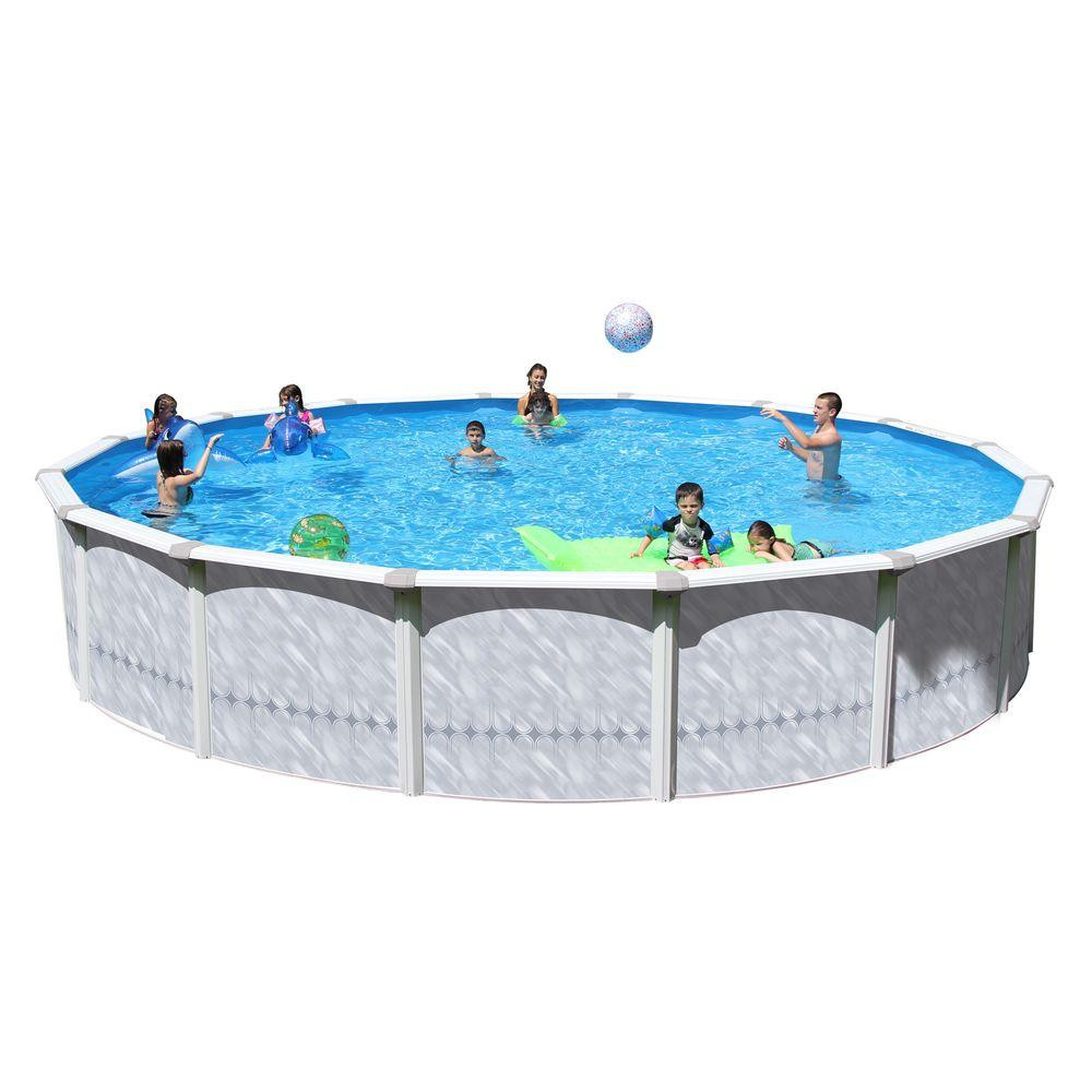 27 Above Ground Pool
 Heritage Pools Taos 27 ft x 52 in Round Pool Package TA