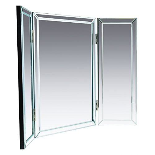 3 Way Bathroom Mirror
 Houseables Trifold Vanity Mirror 3 Way 31” x 1” x 21