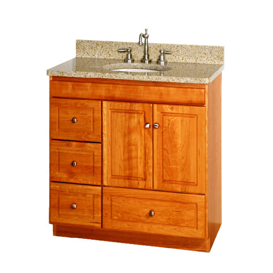 30 Inch Oak Bathroom Vanity
 Strasser Woodenworks Ultraline 30 Inch Bathroom Vanity