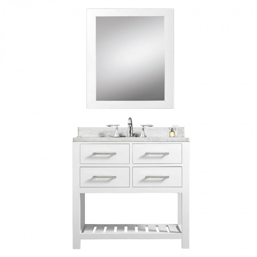 30 Inch White Bathroom Vanity
 30 Inch Single Sink Bathroom Vanity in Pure White