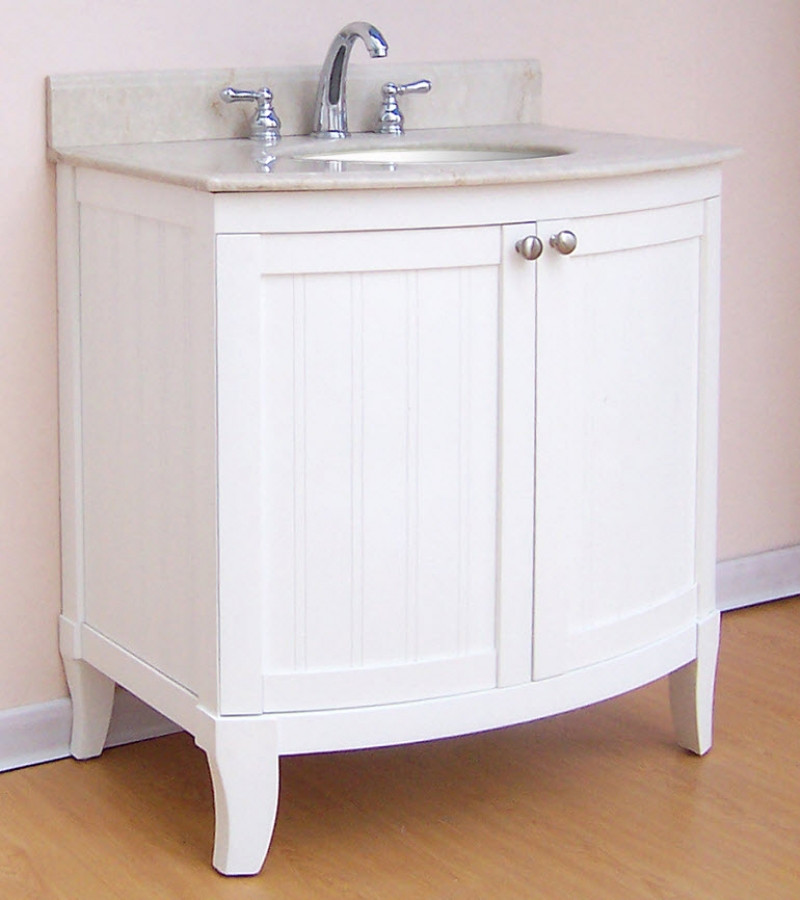 30 Inch White Bathroom Vanity
 30 Inch Single Sink Modern Bathroom Vanity with Choice of