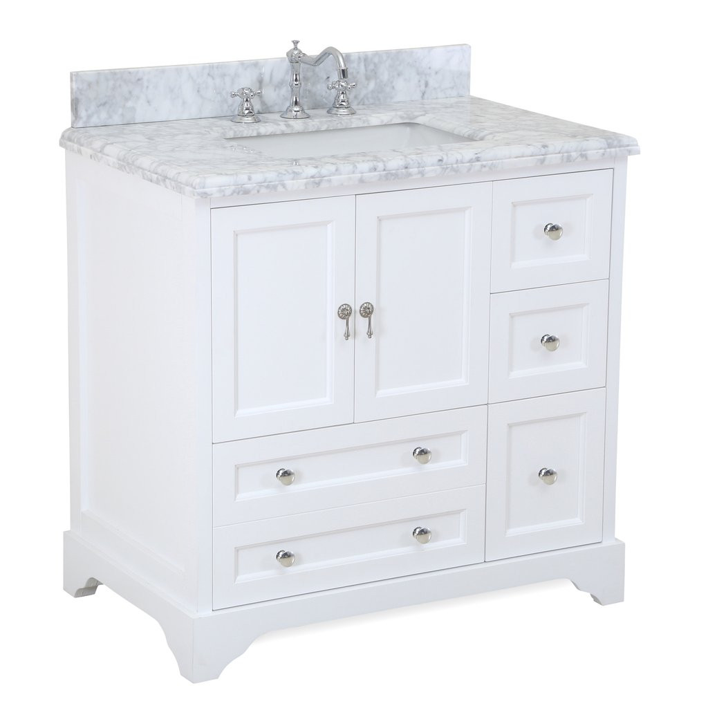36 In Bathroom Vanity
 Madison 36 inch Vanity Carrara White – KitchenBathCollection