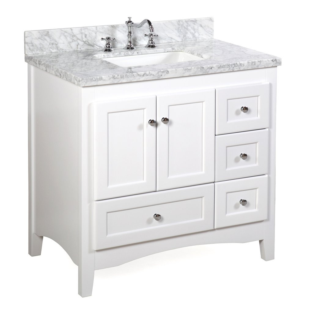36 In Bathroom Vanity
 Abbey 36 inch Vanity Carrara White – KitchenBathCollection