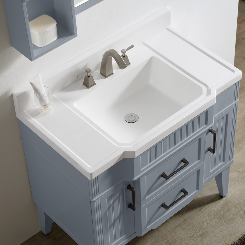 36 Inch Grey Bathroom Vanity
 Dowell 36 Inch Bathroom Vanity Model 020 36 06 Color Gray blue