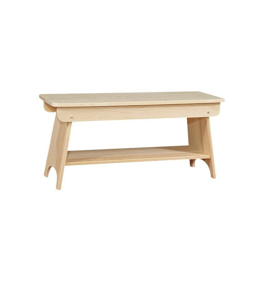 36 Inch Storage Bench
 [36 Inch] Bench with Shelf 281 Simply Woods Furniture