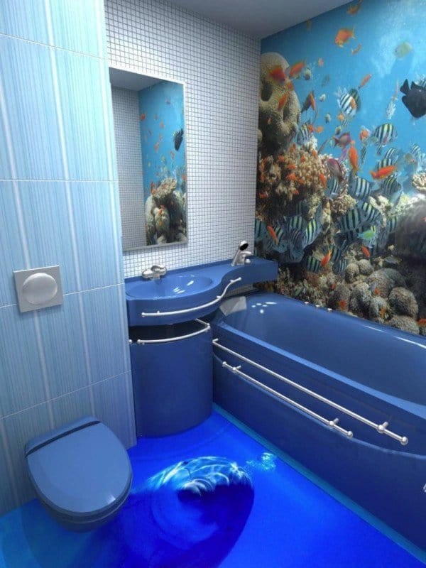 3D Bathroom Floor Design
 13 3D Bathroom Floor Designs That Will Mess With Your Mind