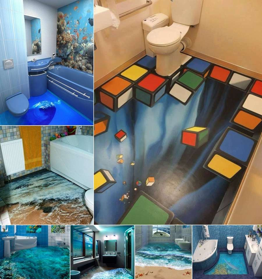 3D Bathroom Floor Design
 13 Amazing 3D Floor Designs for Your Bathroom