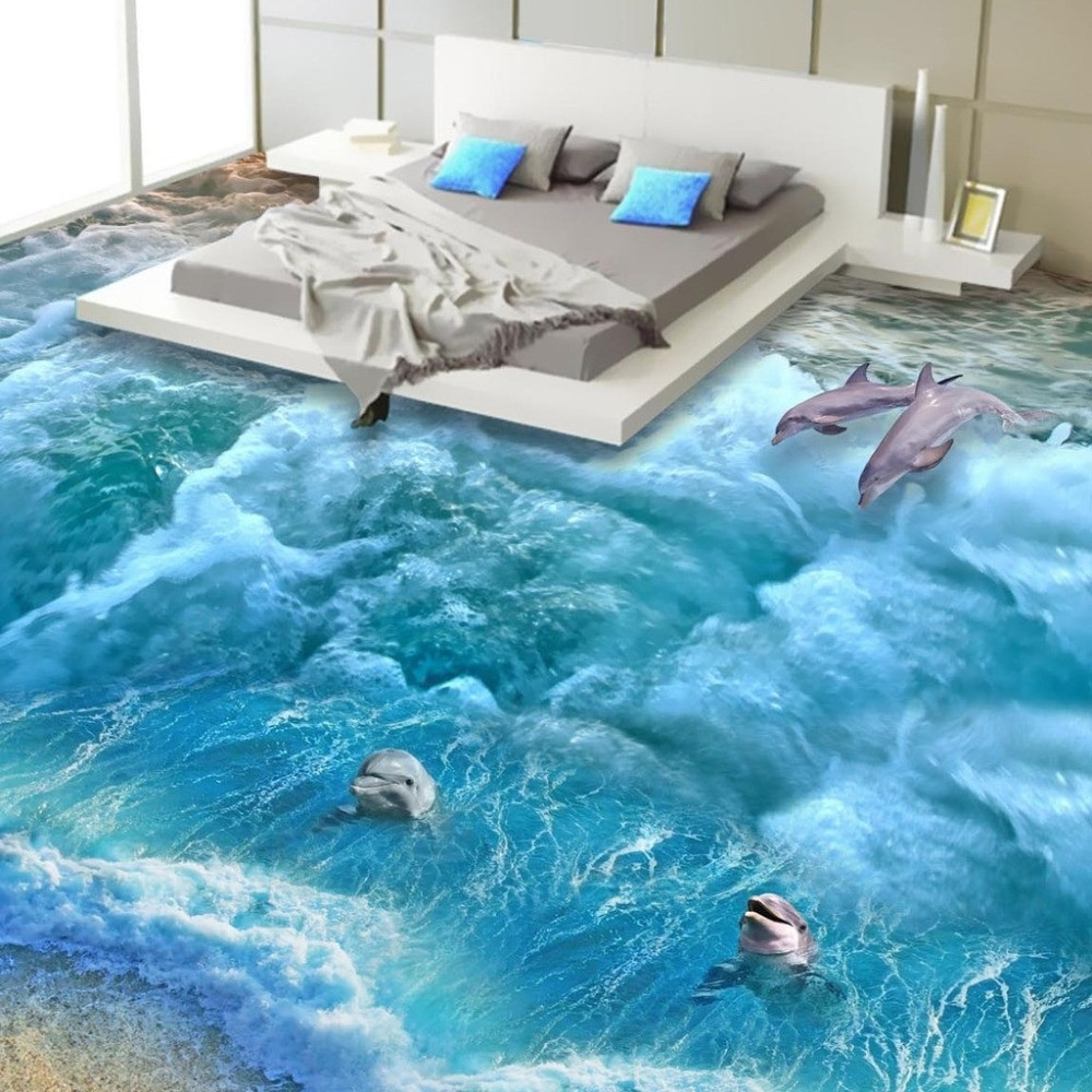 3D Bathroom Floor Design
 Aliexpress Buy Floor wallpaper 3d Fashionable