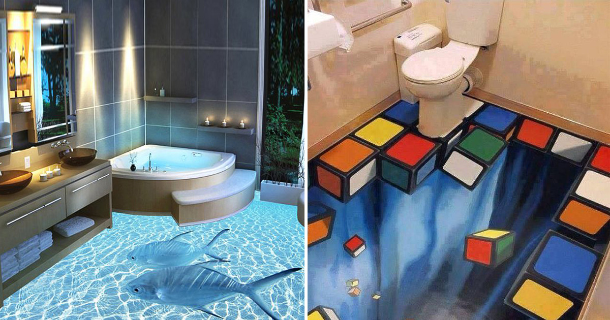 3D Bathroom Floor Design
 Unique 3D Bathroom Floor Designs You ll Love