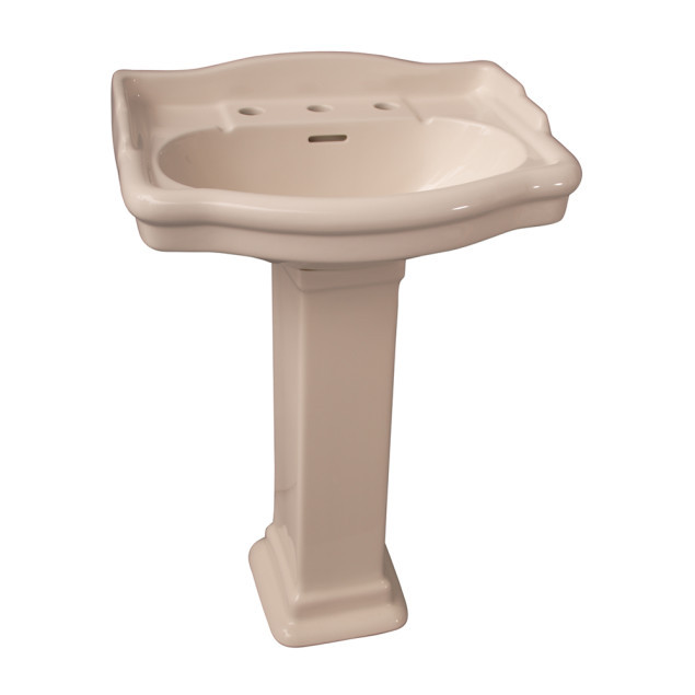 8' By 8' Bathroom Designs
 Barclay Stanford 600 Pedestal Lavatory 8 cc White