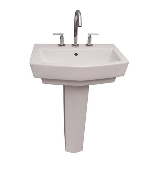 8' By 8' Bathroom Designs
 Barclay Credenza Basin 8 ws White Bathroom Sink B 3 788WH