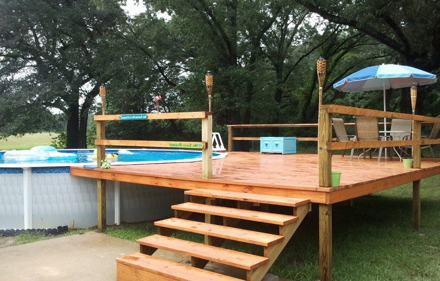 Above Ground Pool Deck
 42 Ground Pools with Decks – Tips Ideas & Design