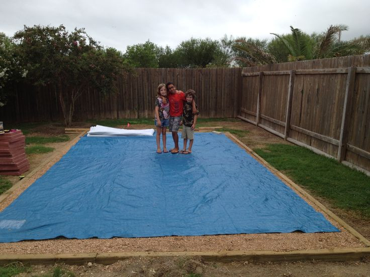 Above Ground Pool Foam Underlayment
 Tarp out ting ready to put gorilla pad down