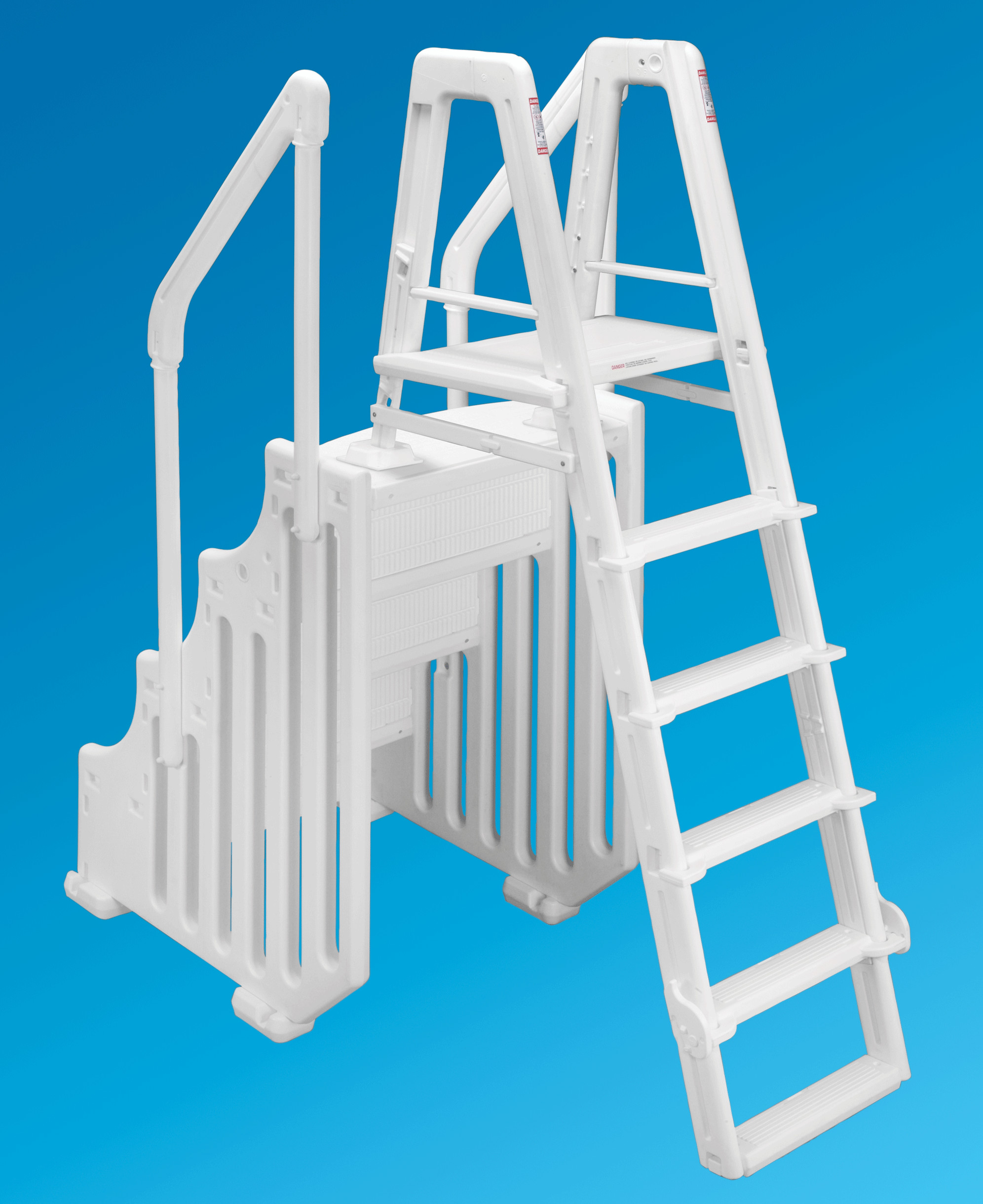 Above Ground Pool Ladder Steps
 The Mighty Step and Safety Ladder Set 30" Wide