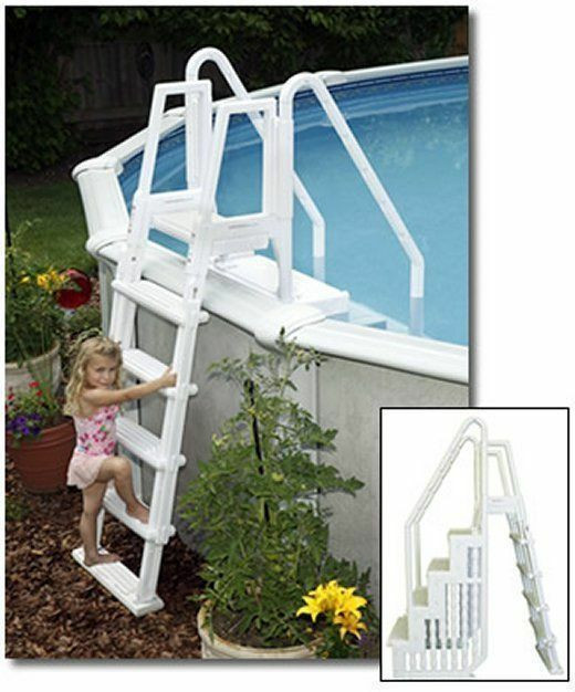 Above Ground Pool Ladder Steps
 Easy Pool Step With Ladder by Blue Wave for Ground