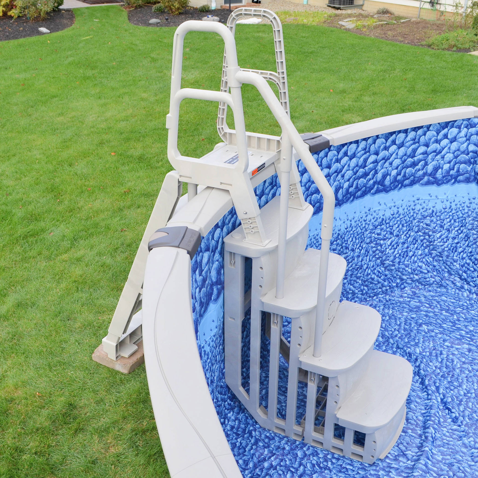 Above Ground Pool Ladder Steps
 Main Access T Ground Swimming Pool Entry Smart