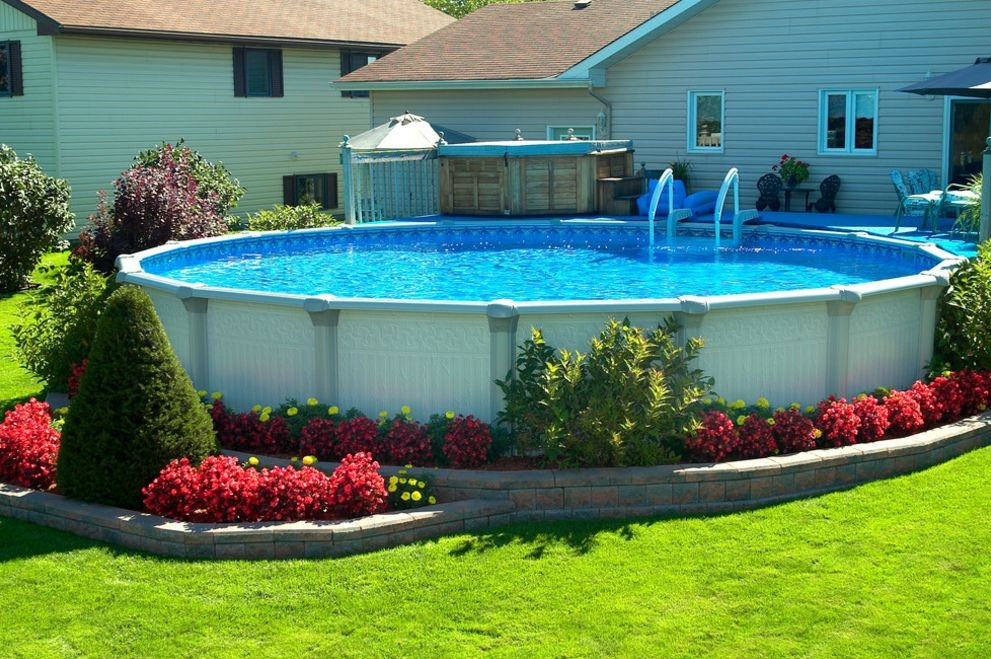 30 Stunning Above Ground Pool Landscaping - Home Decoration and ...