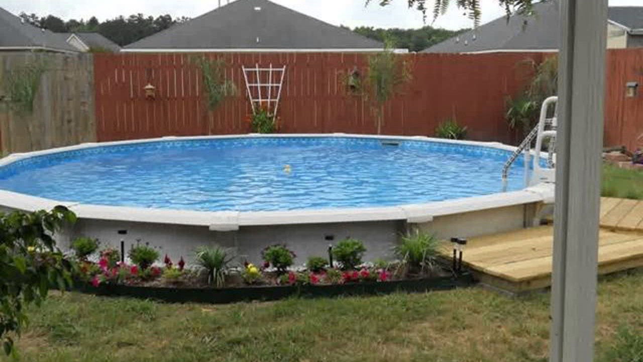 Above Ground Pool Landscaping
 Ground Pool Landscape Design Ideas