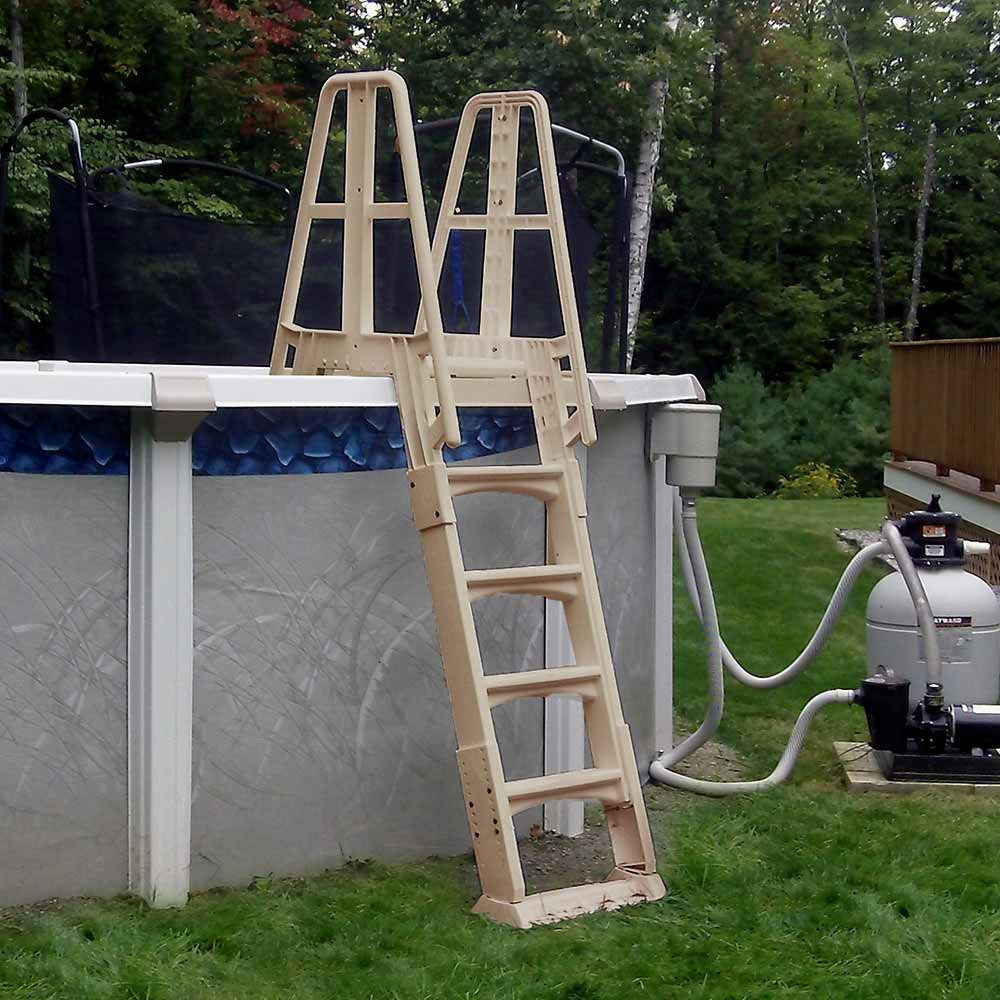 Above Ground Swimming Pool Steps
 A Frame Ladder for Ground Pools