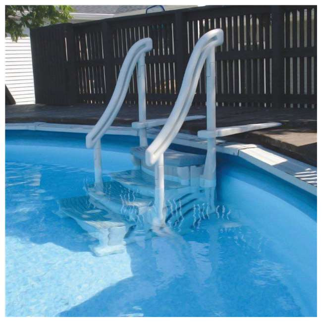 Above Ground Swimming Pool Steps
 Confer 4 Step Ground Pool Entry System CCXAG CCXAG2