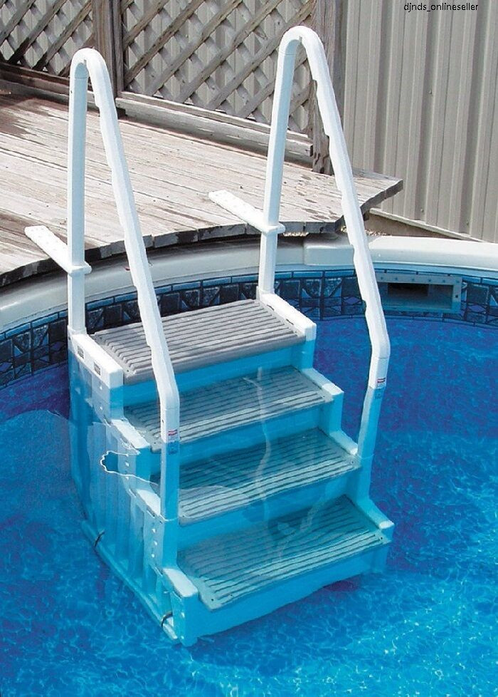 Above Ground Swimming Pool Steps
 Ground Swimming Pool Ladder Heavy Duty Step Deck