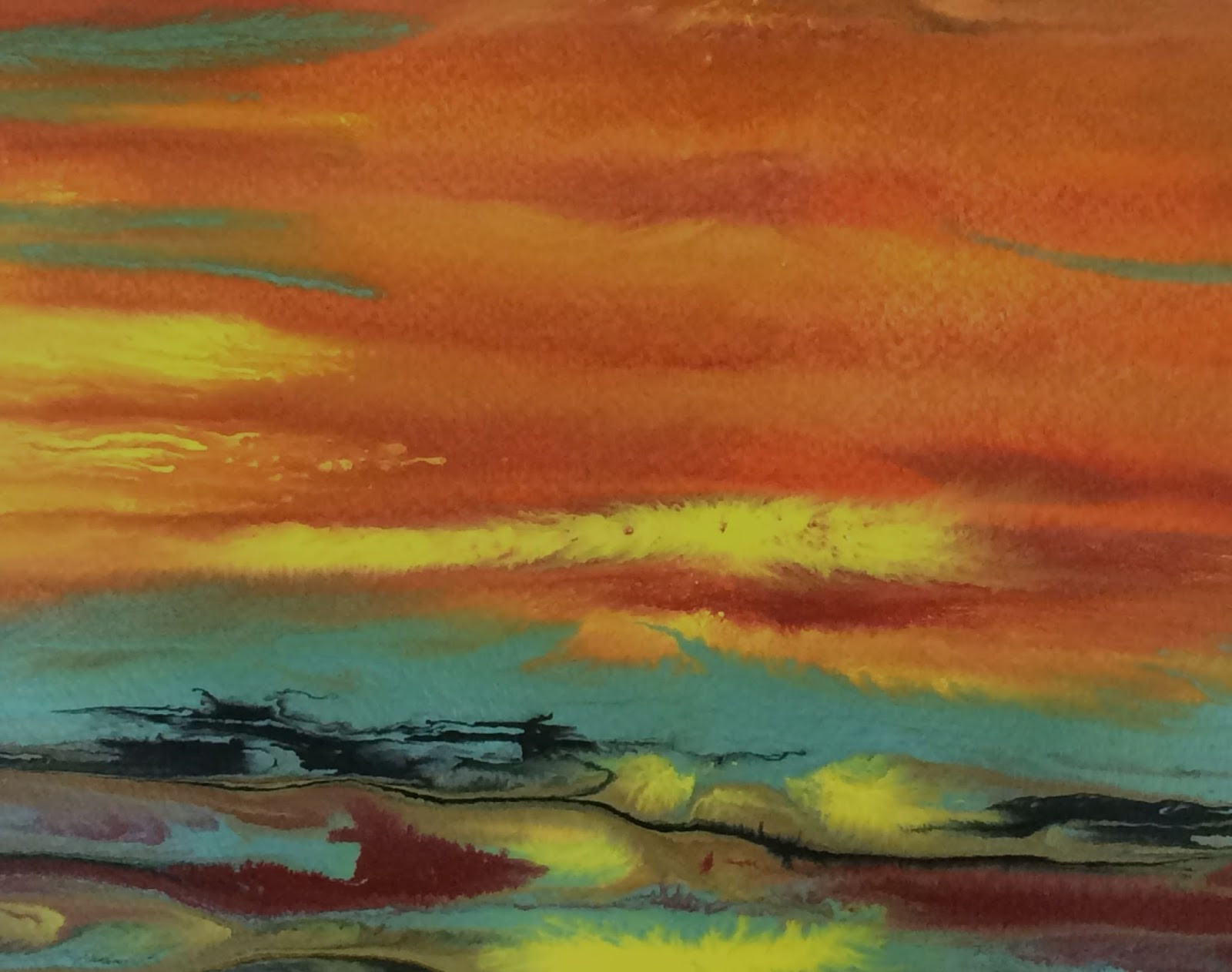 Abstract Landscape Painting
 Daily Painters Abstract Gallery Abstract Landscape Sunset
