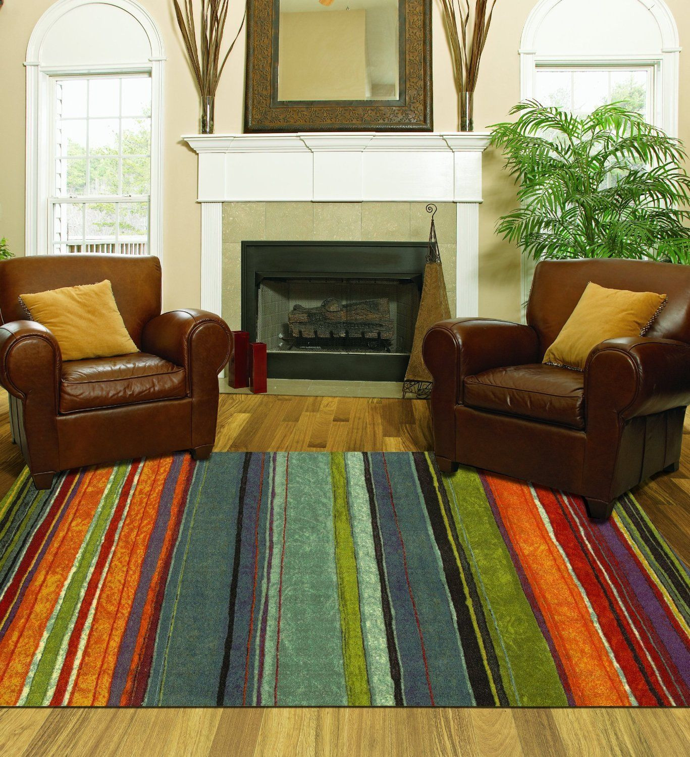 Accent Rugs For Living Room
 Area Rug Colorful 8x10 Living Room Size Carpet Home
