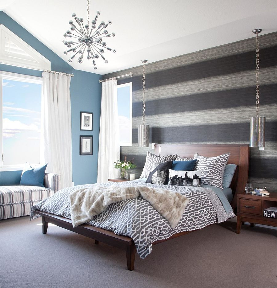 Accent Walls In Bedroom
 20 Trendy Bedrooms with Striped Accent Walls
