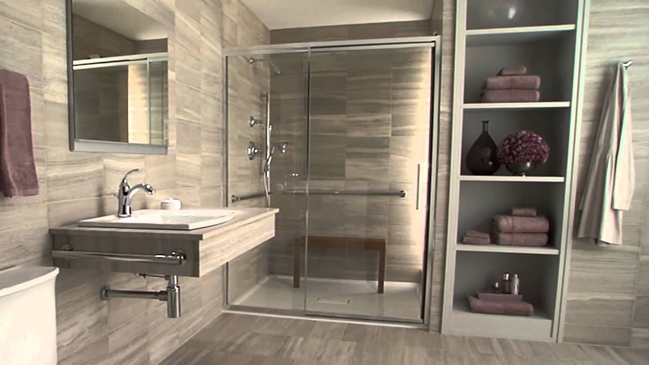 Ada Bathroom With Shower Layout
 Kohler Accessible Bathroom Solutions