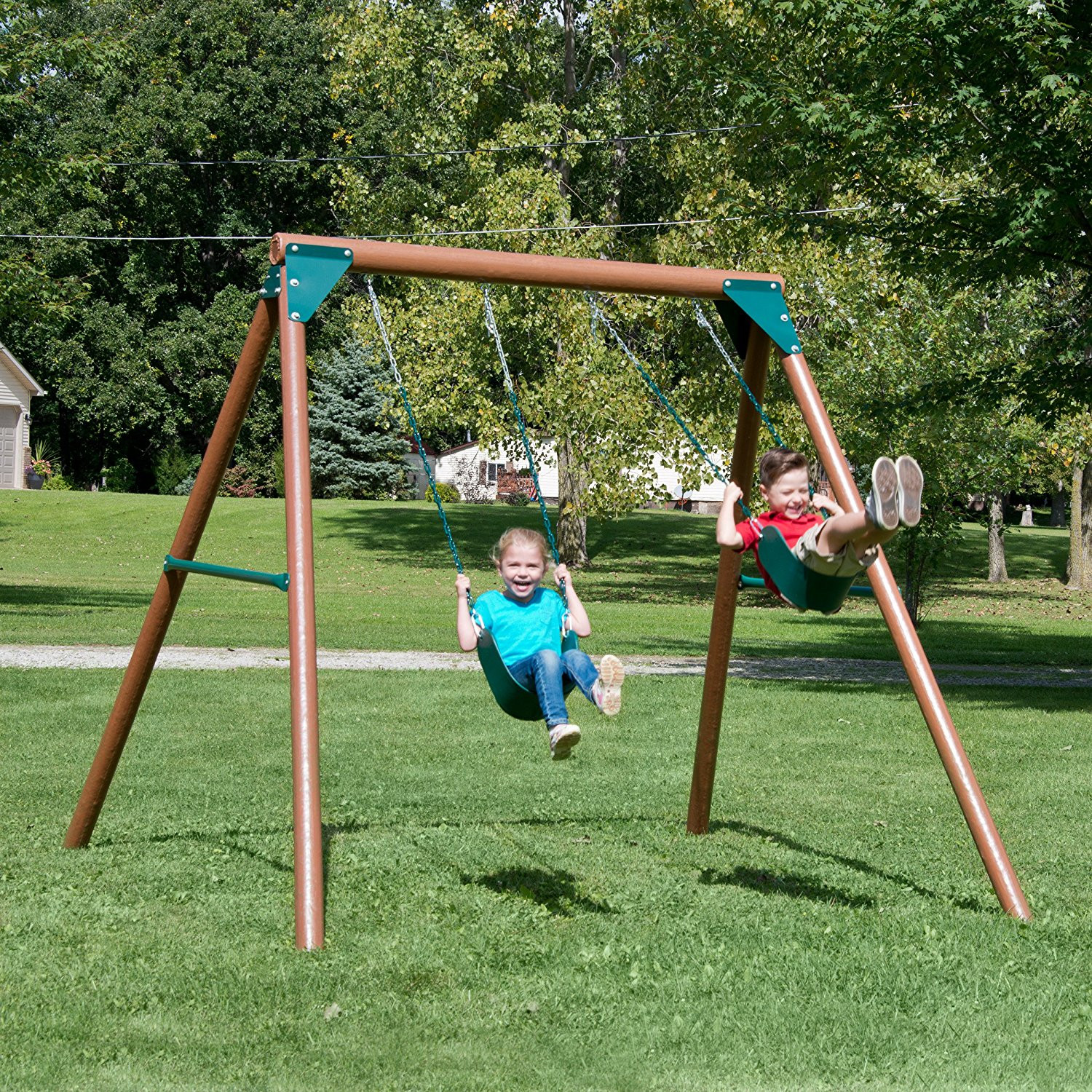 Amazon Kids Swing
 Free photo Playground swing set Recreation Outdoor