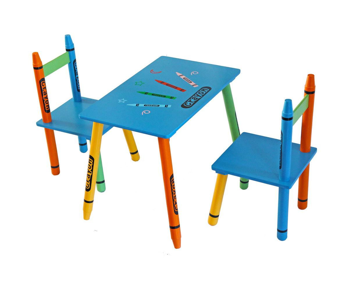 Amazon Kids Table And Chairs
 Bebe Style Childrens Wooden Table and Chair Set Blue