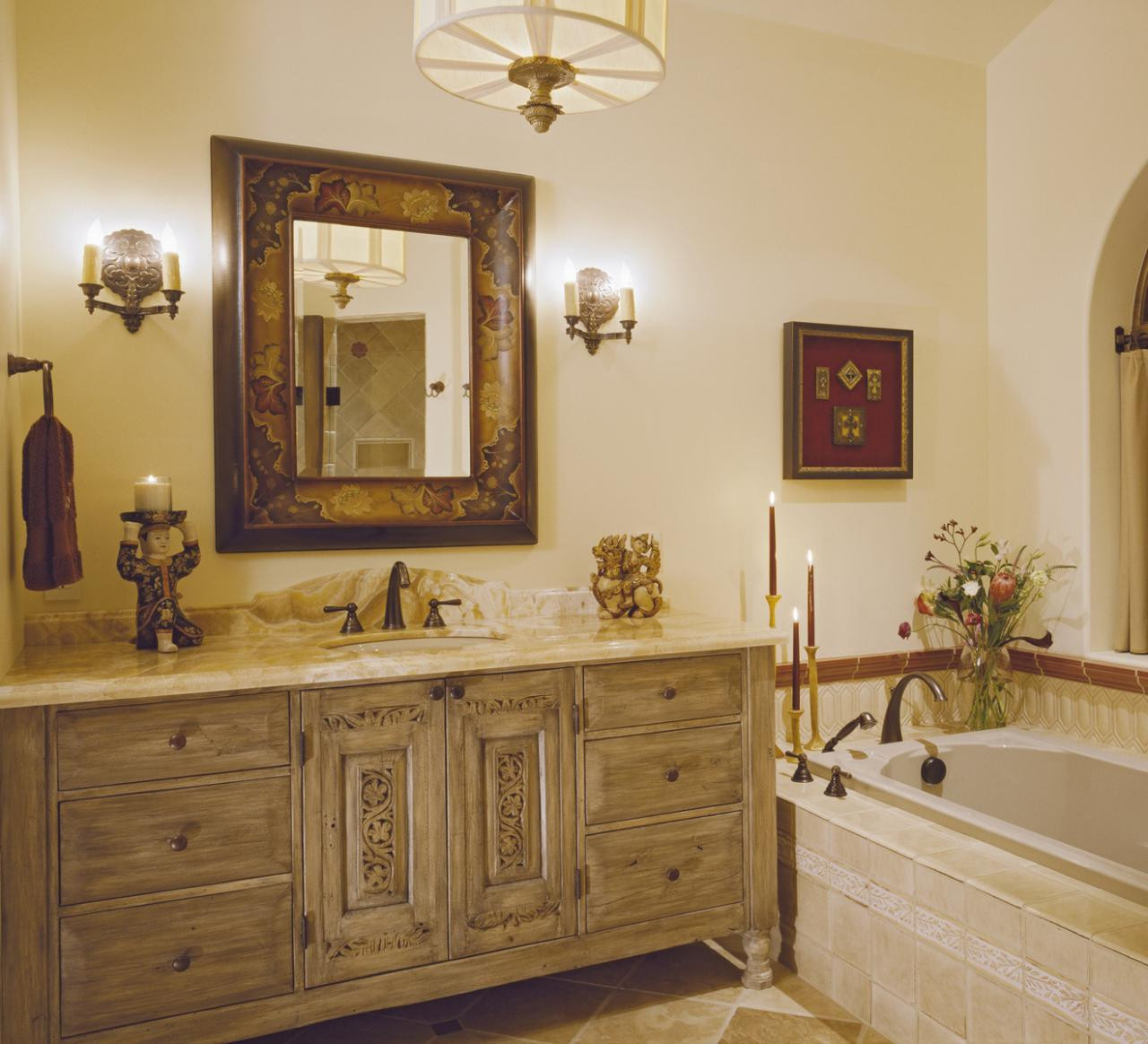 Antique Bathroom Cabinets
 Updating With Antique Bathroom Vanity Interior Design