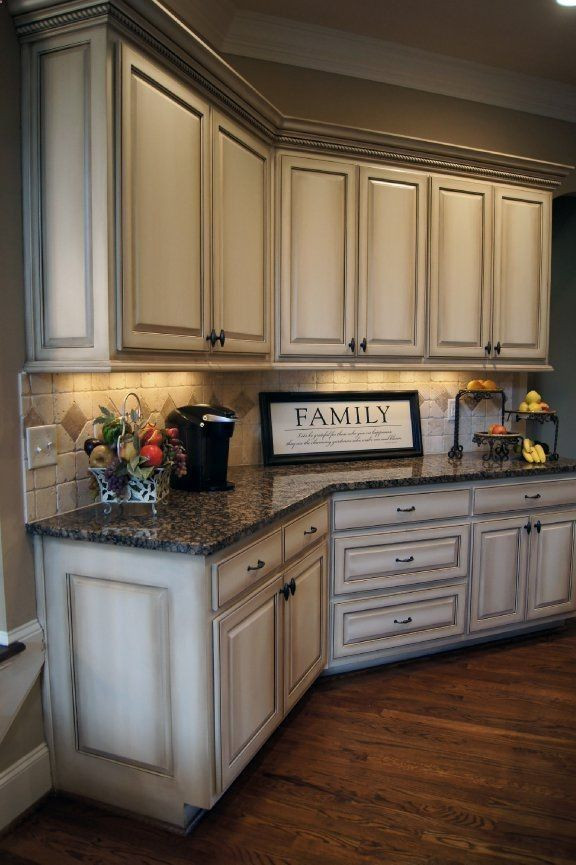 Antique White Kitchen Cabinet
 How to paint antique white kitchen cabinets step by step