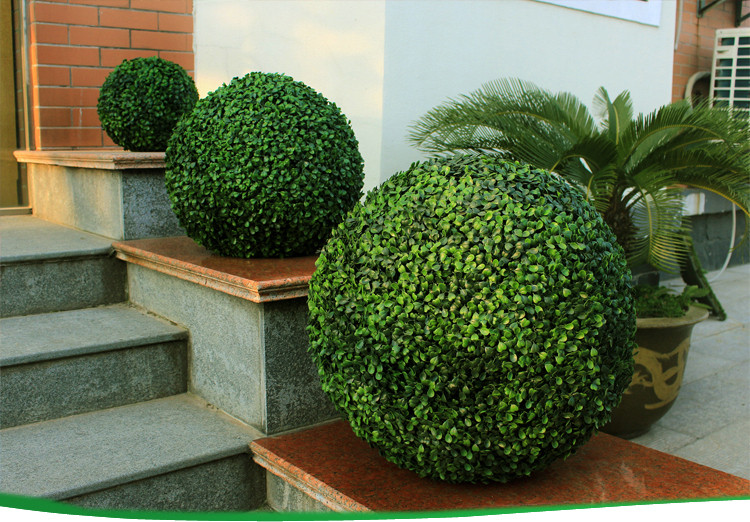 Artificial Outdoor Landscaping
 Artificial Boxwood Ball Hedge Decorative Vertical Garden