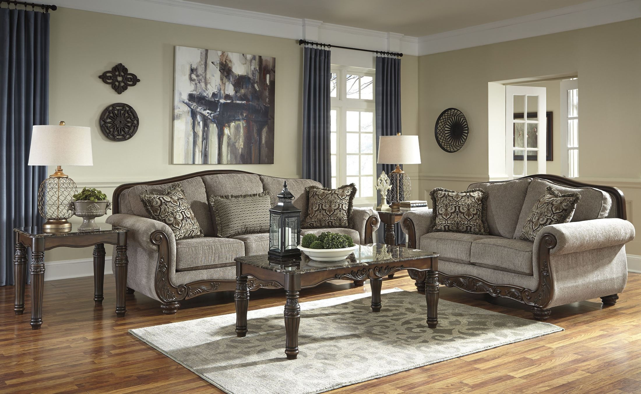 Ashley Furniture Living Room Chairs
 Cecilyn Cocoa Living Room Set from Ashley