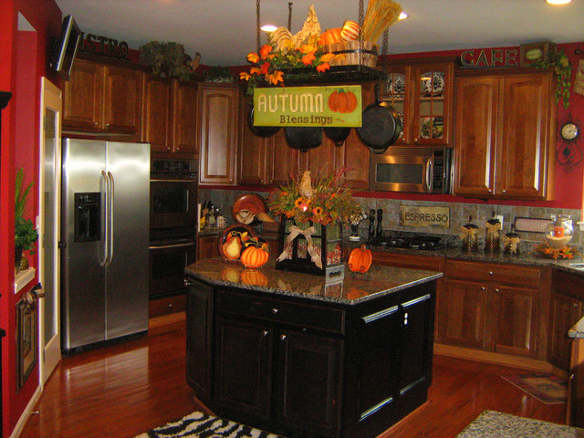 Autumn Kitchen Curtains
 Fall Inspired Kitchen