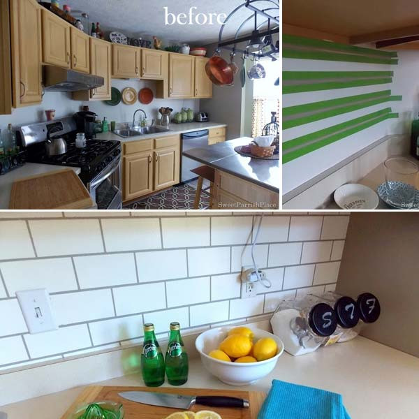 Backsplash Kitchen Diy
 24 Cheap DIY Kitchen Backsplash Ideas and Tutorials You