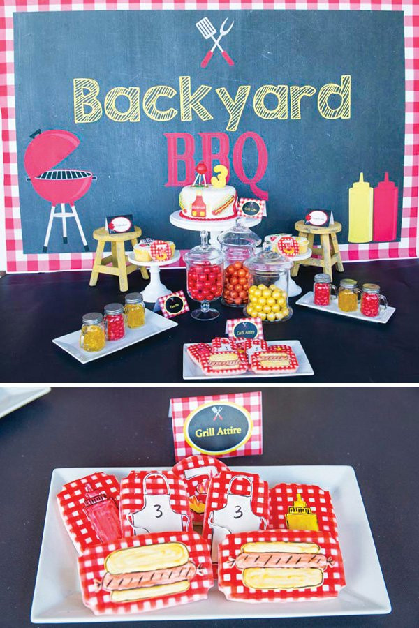 Backyard Bbq Parties
 Picnic Style Backyard BBQ Birthday Party Hostess with