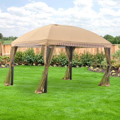 Backyard Creations Awning
 Menards Domed Gazebo Replacement Canopy RipLock 350