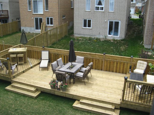 Backyard Deck And Patio Ideas
 Flat Decks And Small Back Yard