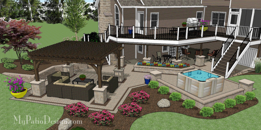 Backyard Deck And Patio Ideas
 Custom 3D Patio Design