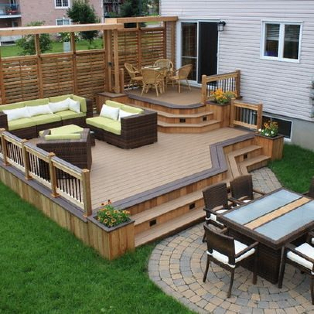 Backyard Deck And Patio Ideas
 Decking Wonderful Outdoor Home Design With Backyard Deck