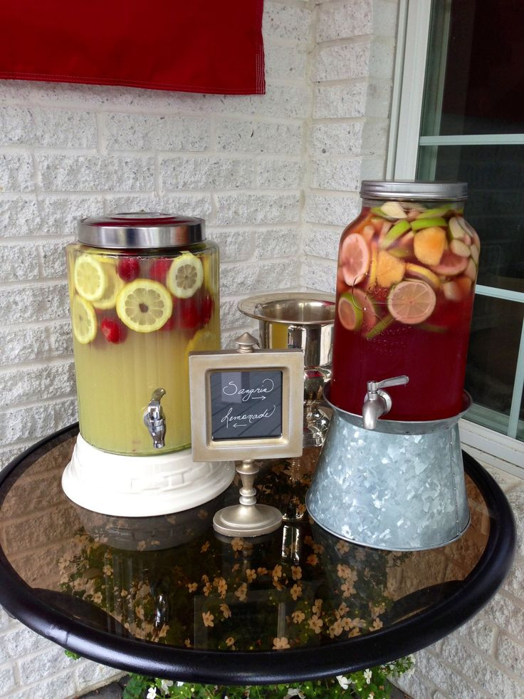 Backyard Graduation Party Decorations
 Awesome drinks for an outdoor graduation party