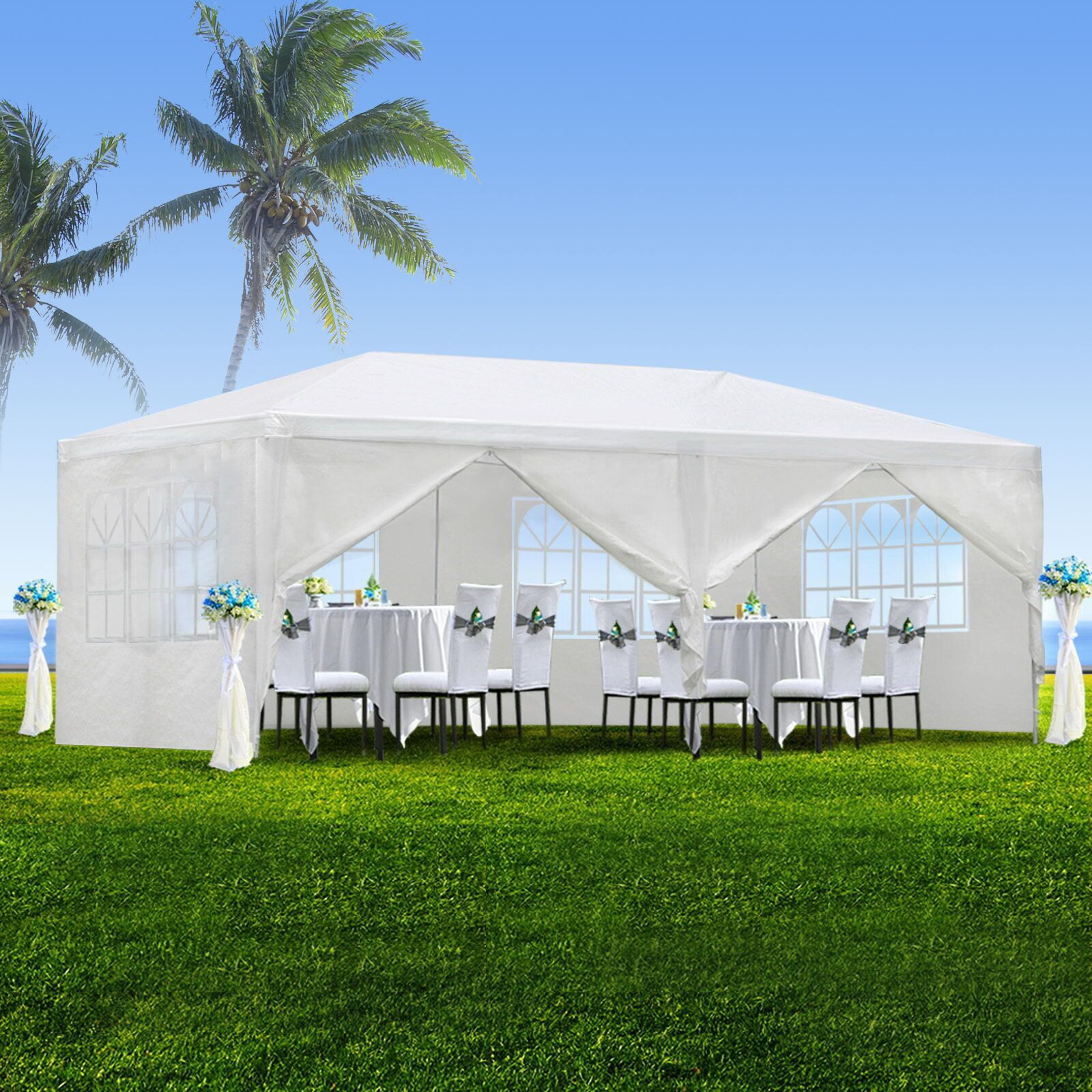 Backyard Party Tents
 Zeny 10 x20 Outdoor Canopy Party Wedding Tent White